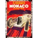 Plaque métal - Grand Prix Monaco 1930 - 20 x 30 cm
