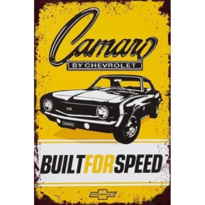 Plaque métal Camaro - 20 x 30 cm