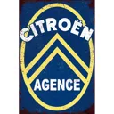 Plaque métal - Citroën Agence - 20 x 30 cm