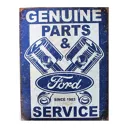 Plaque métal - Ford Genuine Parts & Service - 30 x 40 cm