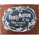 Plaque métal - Ford Motor Detroit - 30 x 40 cm