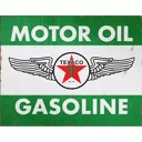 Plaque métal - Motor Oil Gasoline - 30 x 40 cm