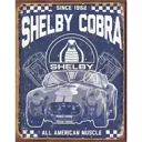 Plaque métal - Shelby Cobra - 30 x 40 cm