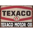 Plaque métal - Texaco Motor Oil - 20 x 30 cm - Horizontale