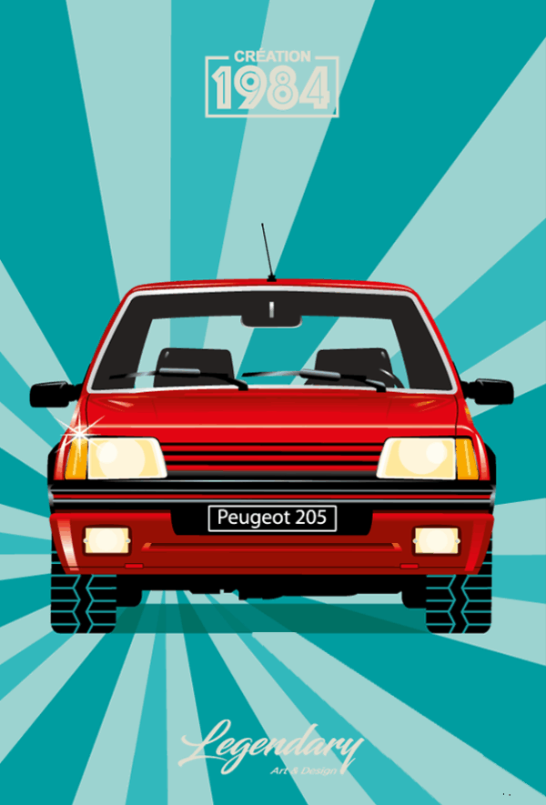 Magnet Peugeot 205 GTI