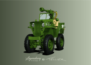 Carte postale Jeep Willys - Collec'toon #04