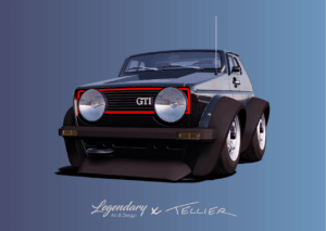 Carte postale Golf GTI - Collec'toon #06