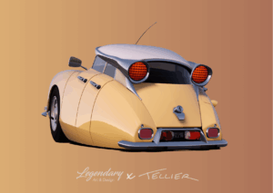 Carte postale Citroën DS beige - Collec'toon #10