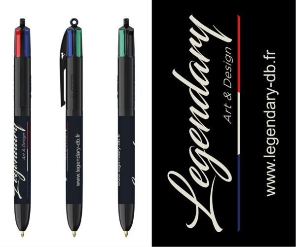 Stylo BIC 4 couleurs - Legendary Art & Design