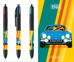 Stylo BIC 4 couleurs - Renault Alpine A110