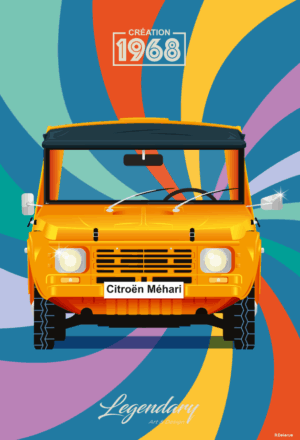 Magnet Citroën Méhari Orange