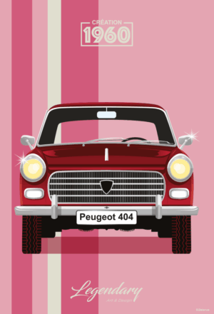 Magnet Peugeot 400 Bordeaux