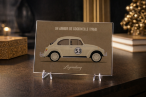 Plexiglass "Un Amour de Coccinelle" - Format Carte Postale