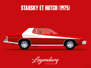 Affiche Ford Gran Torino - Starsky & Hutch - 30x40 cm