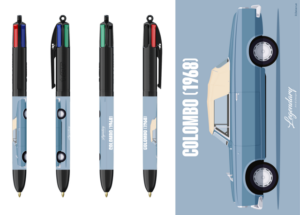 Stylo BIC 4 couleurs - Peugeot 403 Cabriolet - Columbo -  (Pré-Vente - Disponible en Mai)