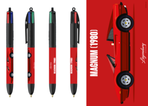 Stylo BIC 4 couleurs - Ferrari 308 GTS - Magnum -  (Pré-Vente - Disponible en Mai)