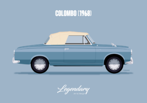 Carte postale Peugeot 403 Cabriolet - Columbo