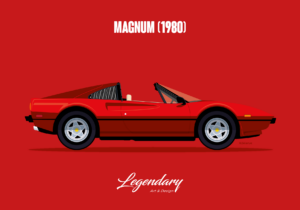 Magnet Ferrari 308 Cabriolet - Magnum