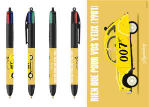 Stylo BIC 4 couleurs - 2CV - Rien que pour vos yeux -  (Pré-Vente - Disponible en Mai)