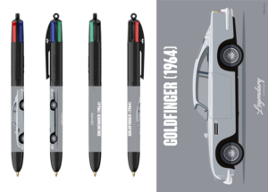 Stylo BIC 4 couleurs - Aston Martin DB5 - Goldfinger -  (Pré-Vente - Disponible en Mai)