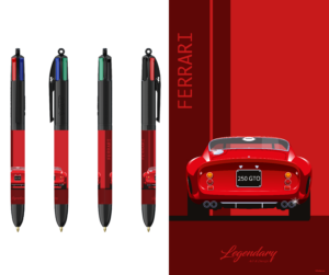 Stylo BIC 4 couleurs - Ferrari 250 GTO - Vue arrière