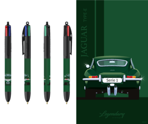 Stylo BIC 4 couleurs - Jaguar Série 1 - Vue arrière