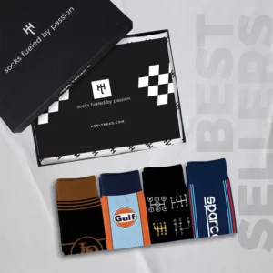 Coffret JPS / Gulf / Sparco / Boîte de vitesses - 4 paires - Tailles 41/46