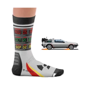Chaussettes Delorean - Retour vers le futur - Tailles 41/46