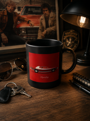 Mug noir céramique "Starsky et Hutch" - 350 ml