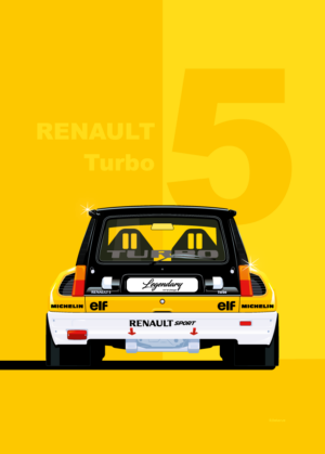 Affiche Renault 5 Turbo - 30 x 40 cm