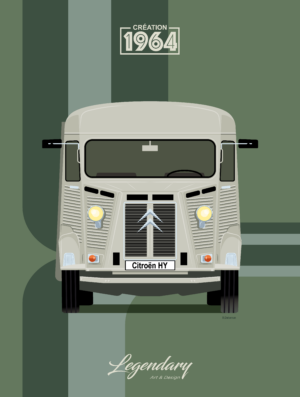 Affiche Citroën HY - 1964 - 30 x 40 cm