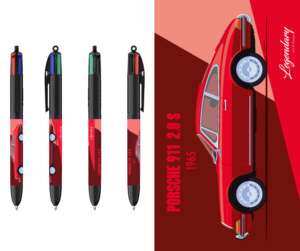Stylo BIC 4 couleurs - Porsche 911 2.0 S  - 1965